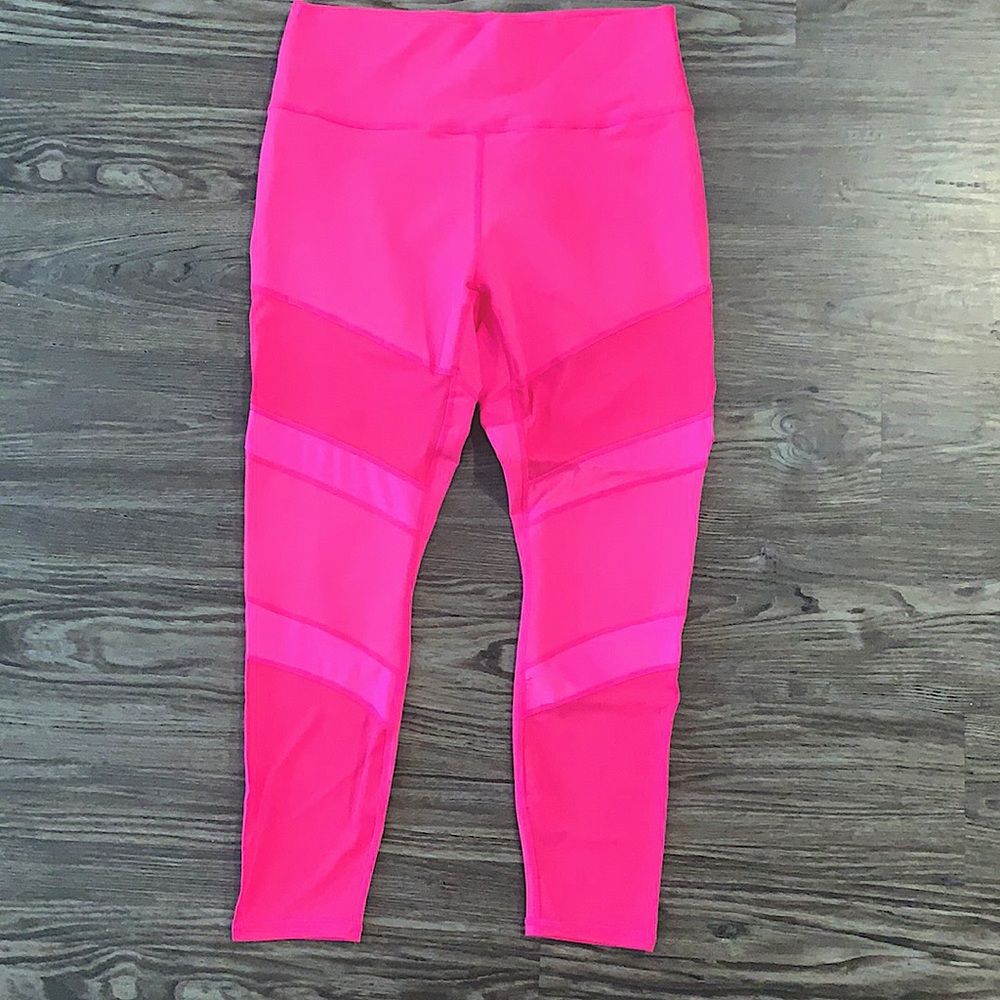 Fabletics ultra high waist hot pink leggings